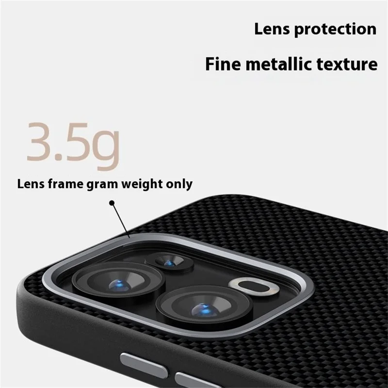 ABEEL For Oppo Reno13 Pro 5G Case Compatible with MagSafe Printed PC TPU Aluminum Alloy Leather Phone Cover - Black