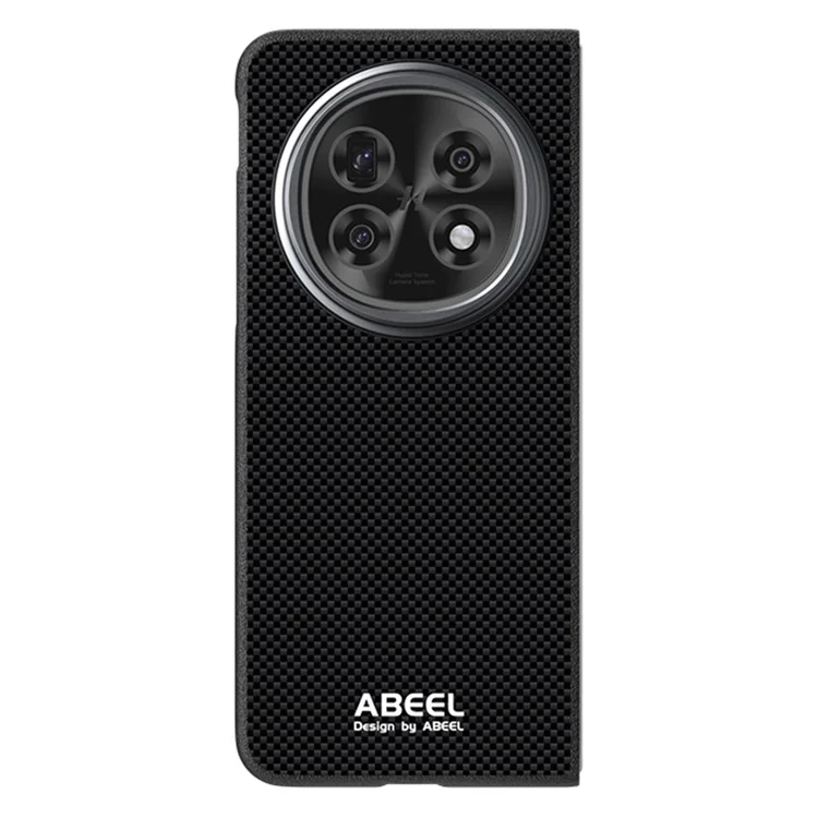 ABEEL для Oppo Find N5 5G Чехол, совместимый с MagSafe, с принтом, поликарбонатный TPU алюминиевый сплав кожаный чехол для телефона - Черный