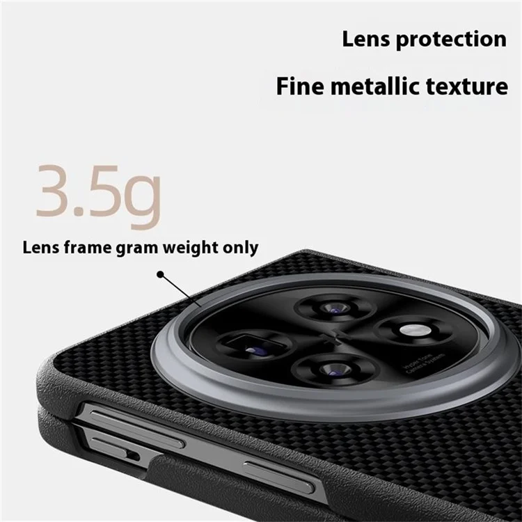 ABEEL для Oppo Find N5 5G Чехол, совместимый с MagSafe, с принтом, поликарбонатный TPU алюминиевый сплав кожаный чехол для телефона - Черный