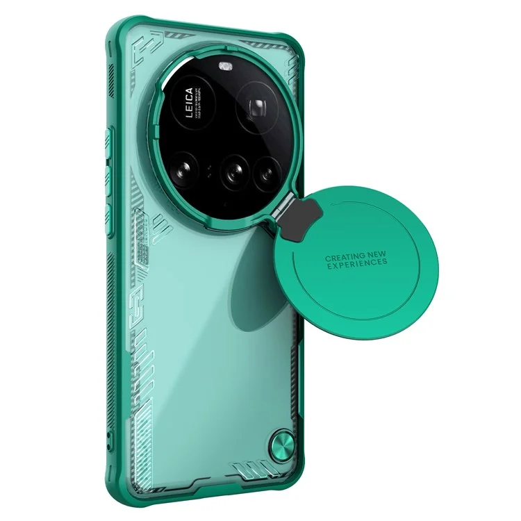 NILLKIN Iceblade Prop per Xiaomi 15 Ultra Cover Protezione Lente con Supporto in PC + TPU - Verde