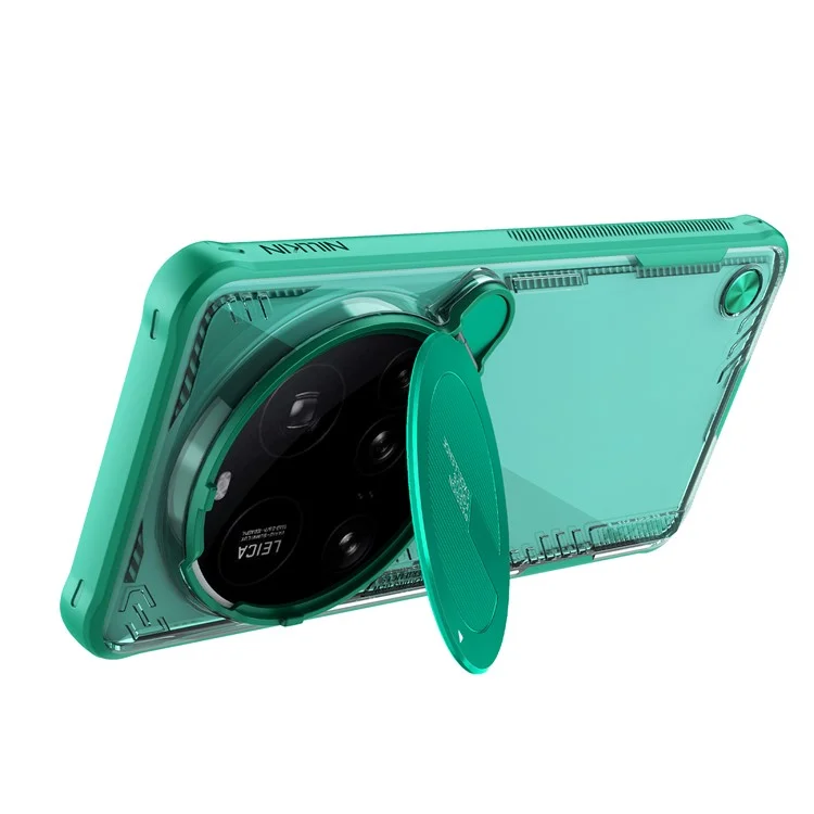 NILLKIN Iceblade Prop per Xiaomi 15 Ultra Cover Protezione Lente con Supporto in PC + TPU - Verde