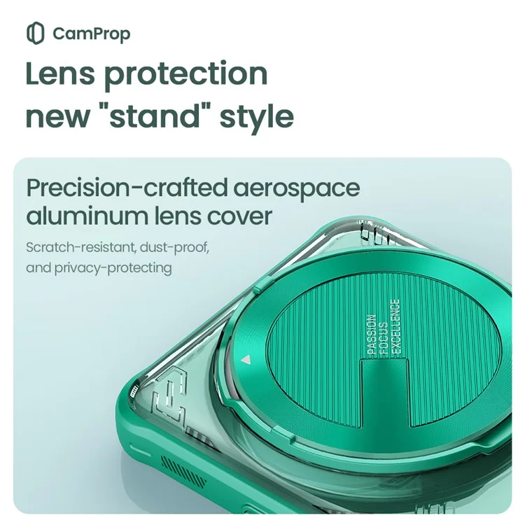 NILLKIN Iceblade Prop per Xiaomi 15 Ultra Cover Protezione Lente con Supporto in PC + TPU - Verde