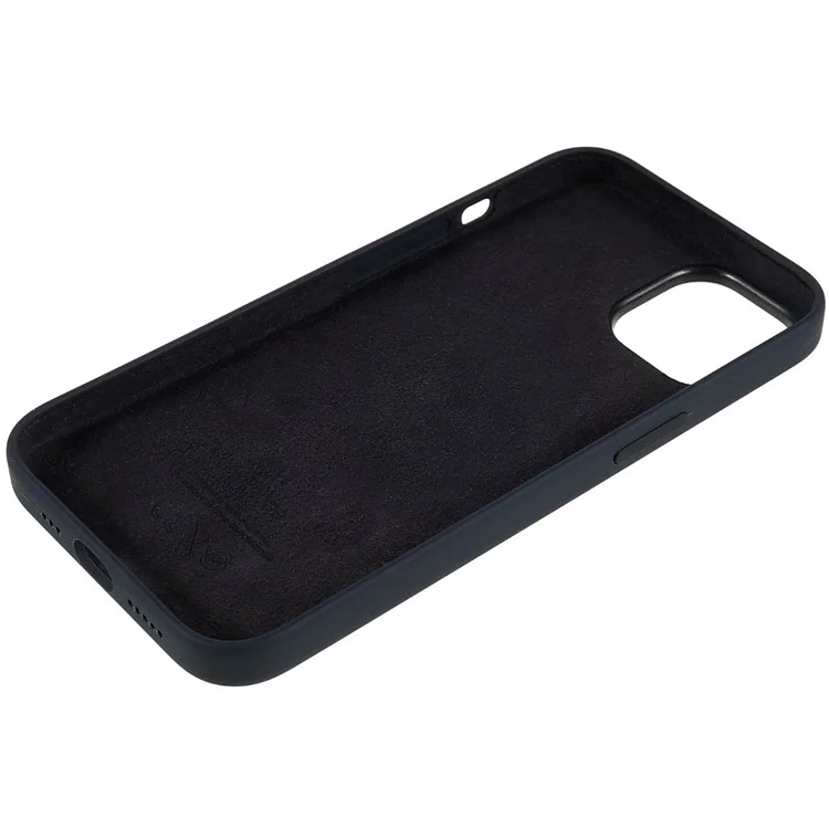 Liquid Silicone Phone Case for iPhone 14 Pro Max Anti-Fall Protective Case Scratch Resistant Phone Cover - Black