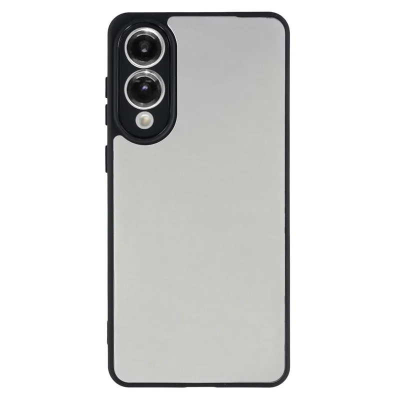 For Samsung Galaxy S25 Edge Phone Case TPU + Acrylic Clear Back Cover - Black