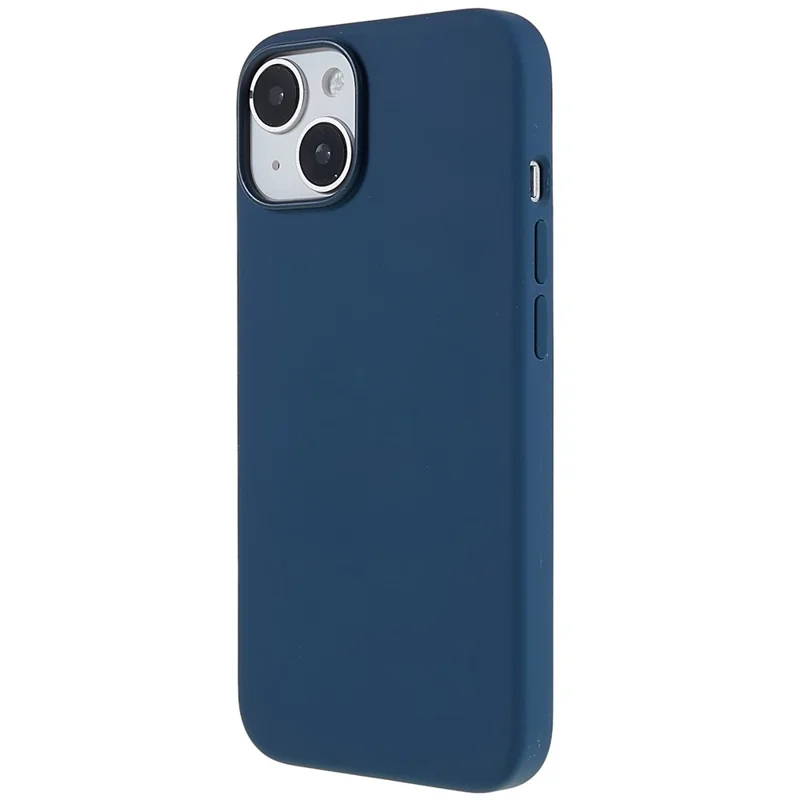 Anti-Fall Phone Case for iPhone 14 Protective Liquid Silicone Case Anti-Scratch Phone Cover - Blue
