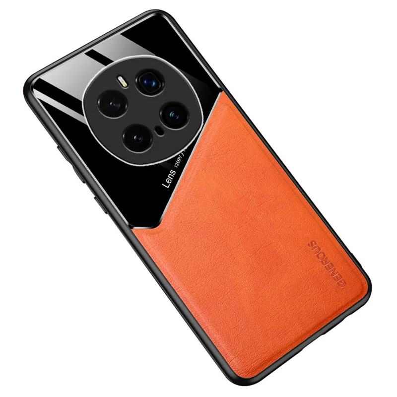 Voor Honor Magic7 Pro 5G hoesje Leercoating PC + TPU telefoon achterkant - Oranje