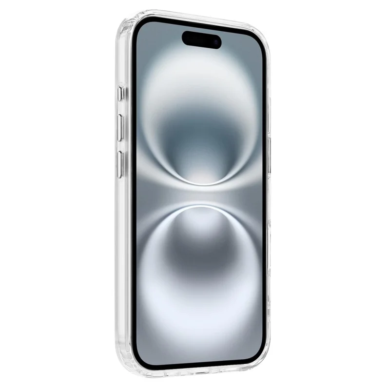 For iPhone 16 Plus Case Compatible with MagSafe Clear PC + TPU Sealed Magnetic Phone Cover - White