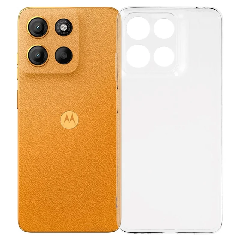 For Motorola Moto G15 4G Back Cover Ultra Thin Flexible TPU Clear Phone Case