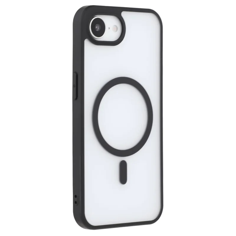 X-LEVEL For iPhone 16e Magnetic Case PC + TPU Matte Anti Drop Cell Phone Cover - Black