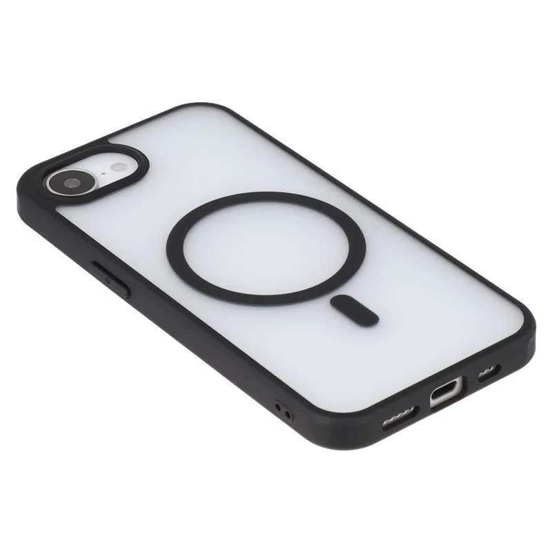 X-LEVEL For iPhone 16e Magnetic Case PC + TPU Matte Anti Drop Cell Phone Cover - Black