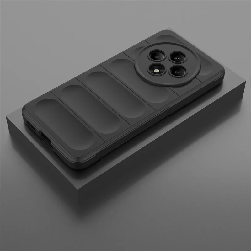 Cover per Oppo Reno12 F 5G Custodia Antiurto in TPU Morbido per Protezione Posteriore del Telefono - Nero