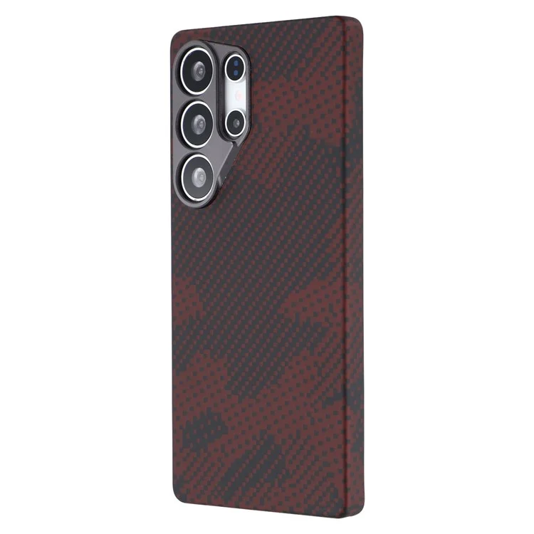 Funda para Samsung Galaxy S25 Ultra Compatible con MagSafe, Fibra de Aramida con Patrón de Camuflaje