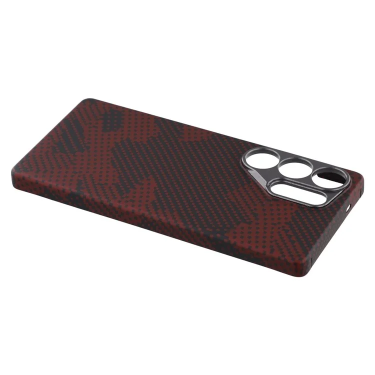 Funda para Samsung Galaxy S25 Ultra Compatible con MagSafe, Fibra de Aramida con Patrón de Camuflaje