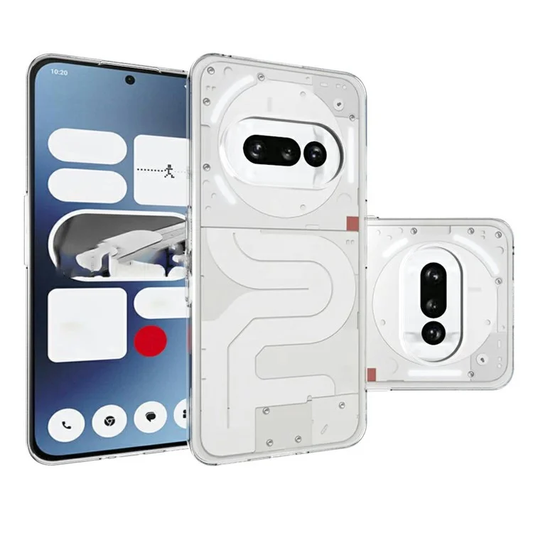 Capa para Nothing Phone (3a) de 2,0 mm de TPU Transparente à Prova de Arranhões