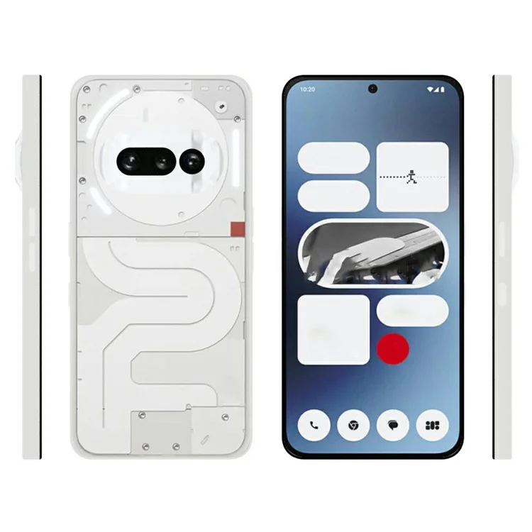 Capa para Nothing Phone (3a) de 2,0 mm de TPU Transparente à Prova de Arranhões