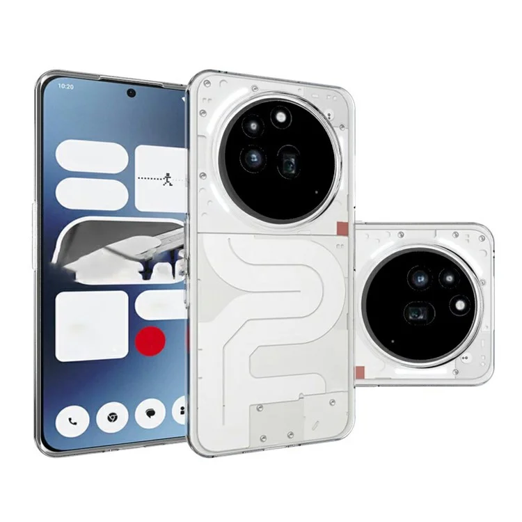 Cover per Nothing Phone (3a) Pro Custodia 2.0mm TPU Anti-Graffio Trasparente