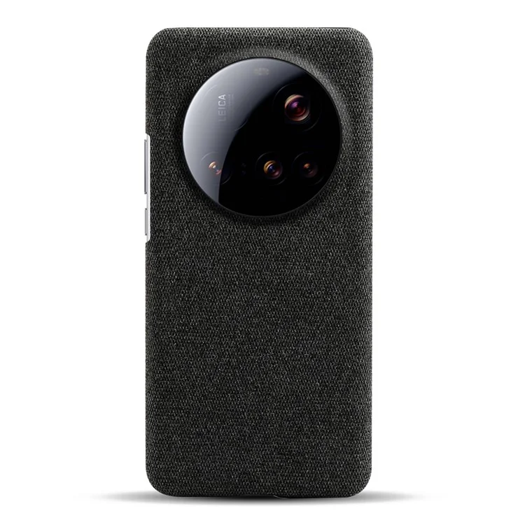 For Xiaomi 15 Ultra Phone Case Cloth Texture Anti-Scratch Protective PC Back Cover - Black