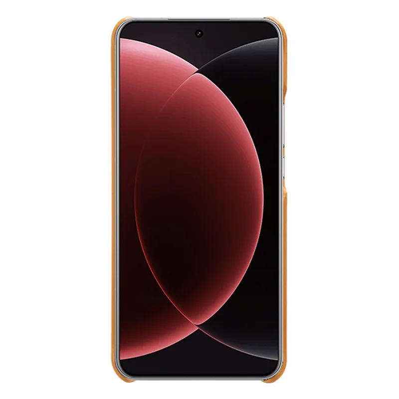 For Xiaomi 15 Ultra Case Dual Card Slots PU Leather + Hard PC Phone Cover - Orange