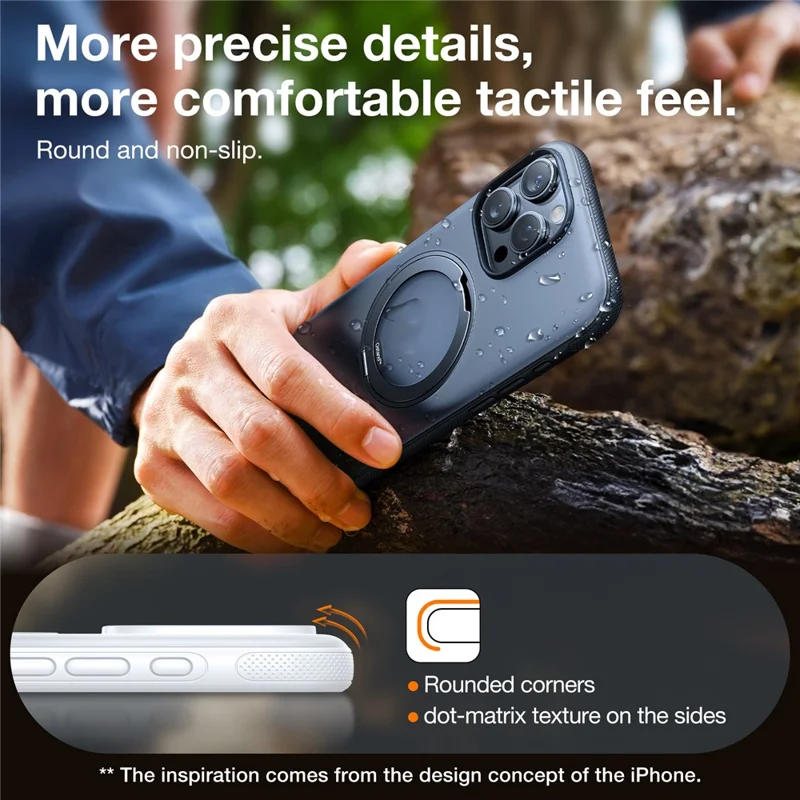 TORRAS Ostand O3 Fitness Series For iPhone 17e / 16e Case Magnetic TPU PC Kickstand Phone Cover - White