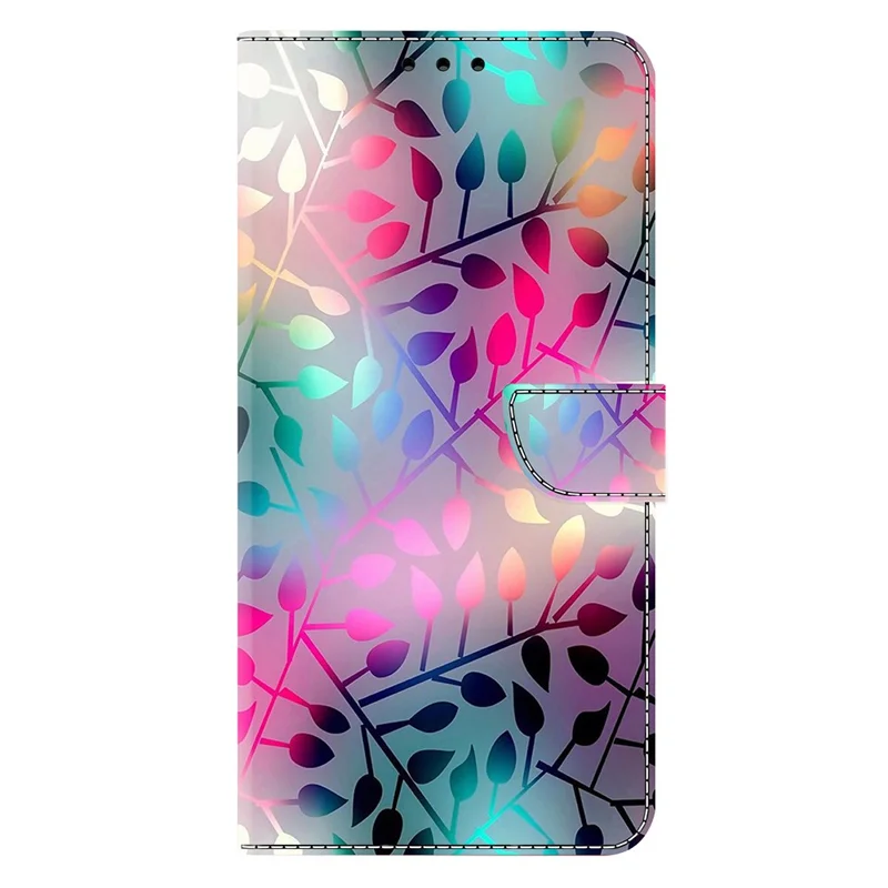 For Xiaomi 15 Case Magnetic Clasp 3D Pattern Leather Wallet Phone Cover - Maple Leaf