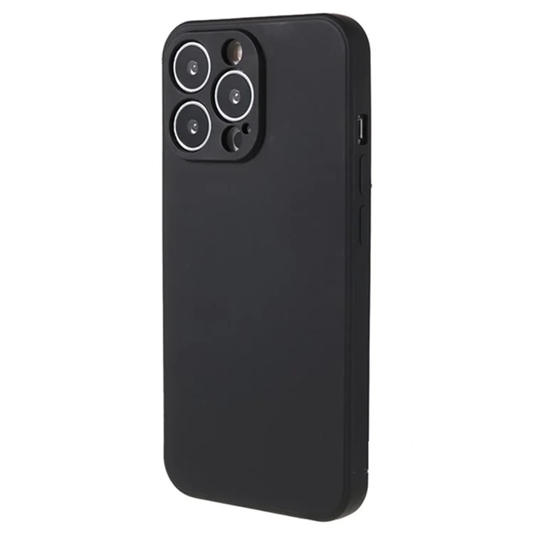 WANLONFENG RB3 Série Étui pour iPhone 13 Pro avec 2 Films de Protection d'Écran, Trou d'Objectif Précis Coque Arrière Souple en TPU - Noir