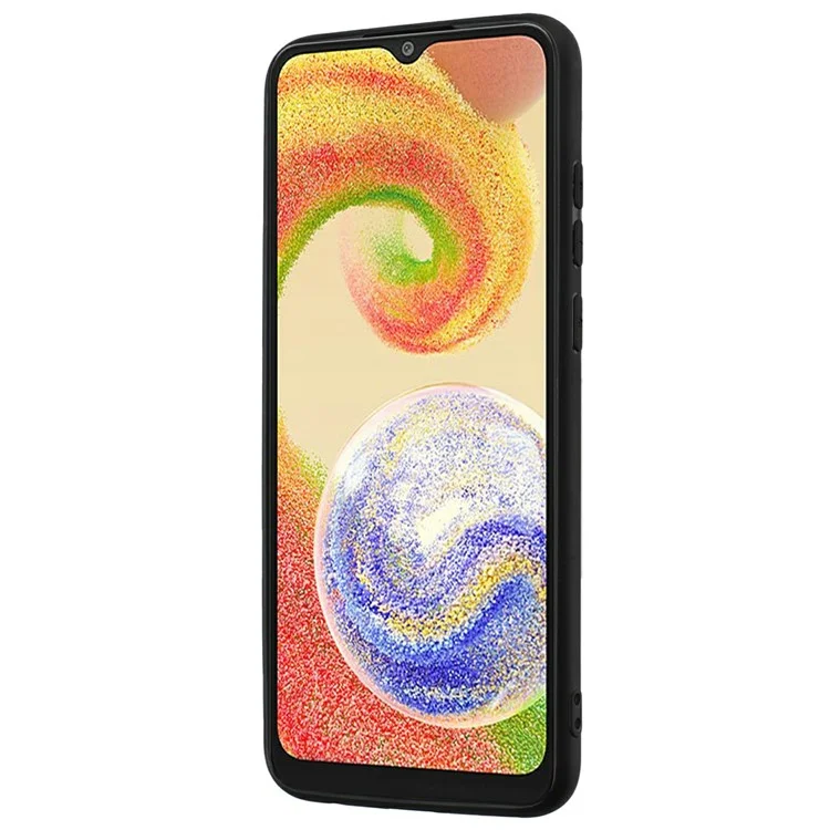 Capa para Samsung Galaxy A06 5G com Anel e Suporte, TPU Macio Fosco - Prata