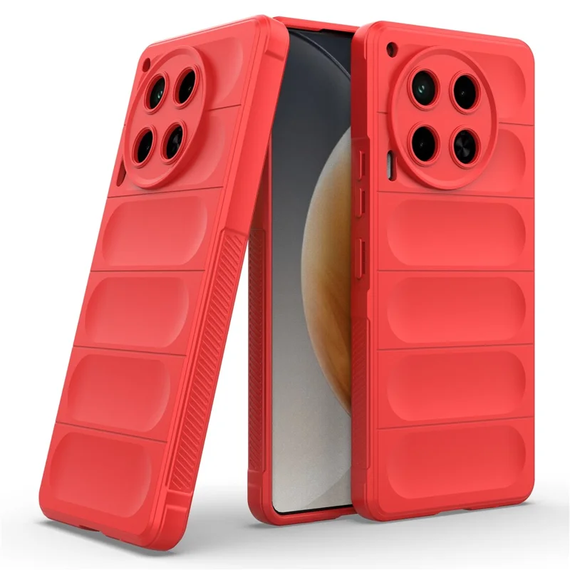 For TECNO Camon 30 4G Case Anti-Drop Soft TPU Rugged Phone Back Cover - Red