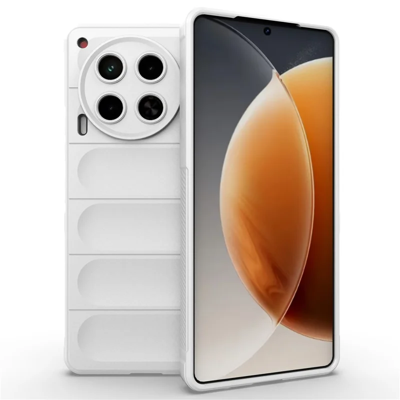 For TECNO Camon 30 4G Case Anti-Drop Soft TPU Rugged Phone Back Cover - White