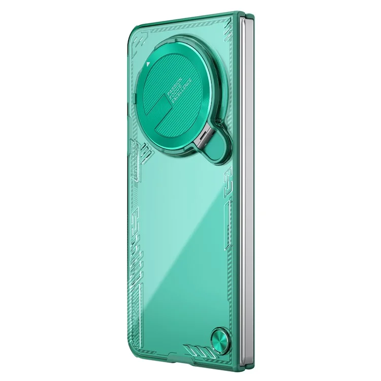 NILLKIN Iceblade FOLD для Oppo Find N5 5G Чехол с крышкой для объектива и подставкой, из поликарбоната + TPU - Зеленый