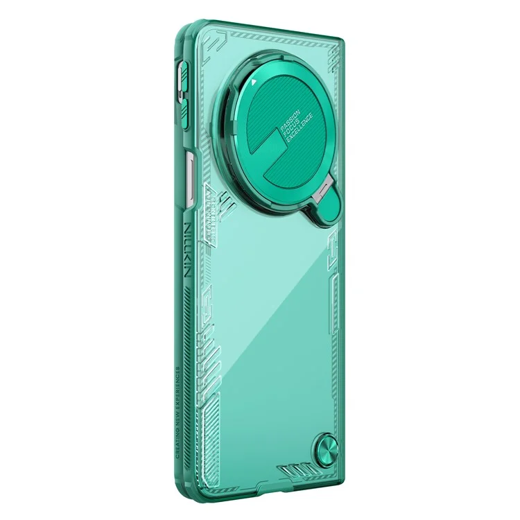 NILLKIN Iceblade FOLD для Oppo Find N5 5G Чехол с крышкой для объектива и подставкой, из поликарбоната + TPU - Зеленый