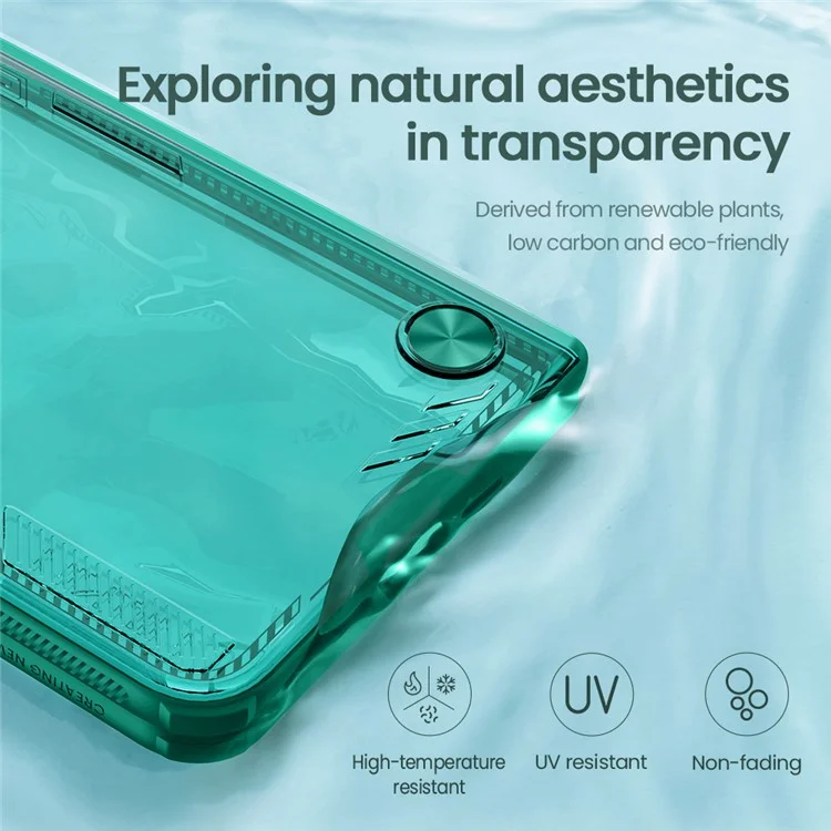 NILLKIN Iceblade FOLD для Oppo Find N5 5G Чехол с крышкой для объектива и подставкой, из поликарбоната + TPU - Зеленый