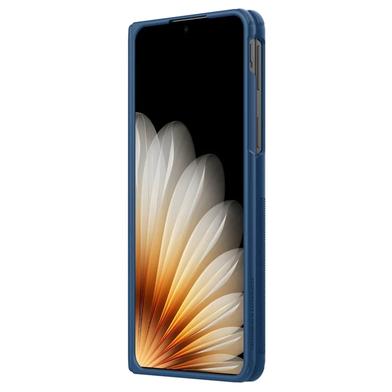 NILLKIN Super Frosted Shield Prop For Oppo Find N5 5G Case Camera Lens Lid Kickstand Phone Cover - Blue