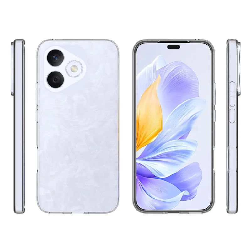 För Honor 400 Lite 5G Transparent mobilskal Vattenfläcksresistent TPU bakplatta