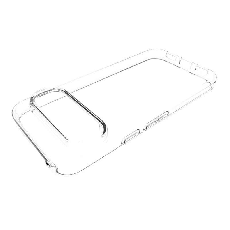 Per Google Pixel 10 Pro / Pixel 10 Custodia per telefono trasparente Resistente all'impronta TPU Retro Cover