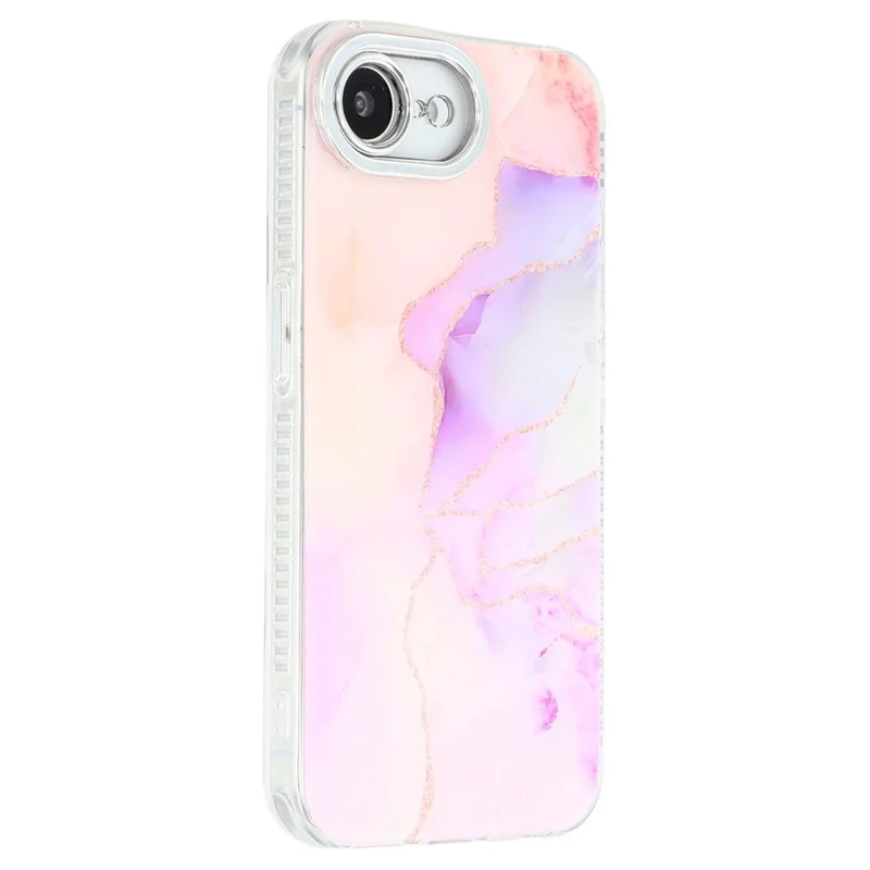For iPhone 17e / 16e Case IMD Marble Pattern Electroplated Protective Phone Cover - M4