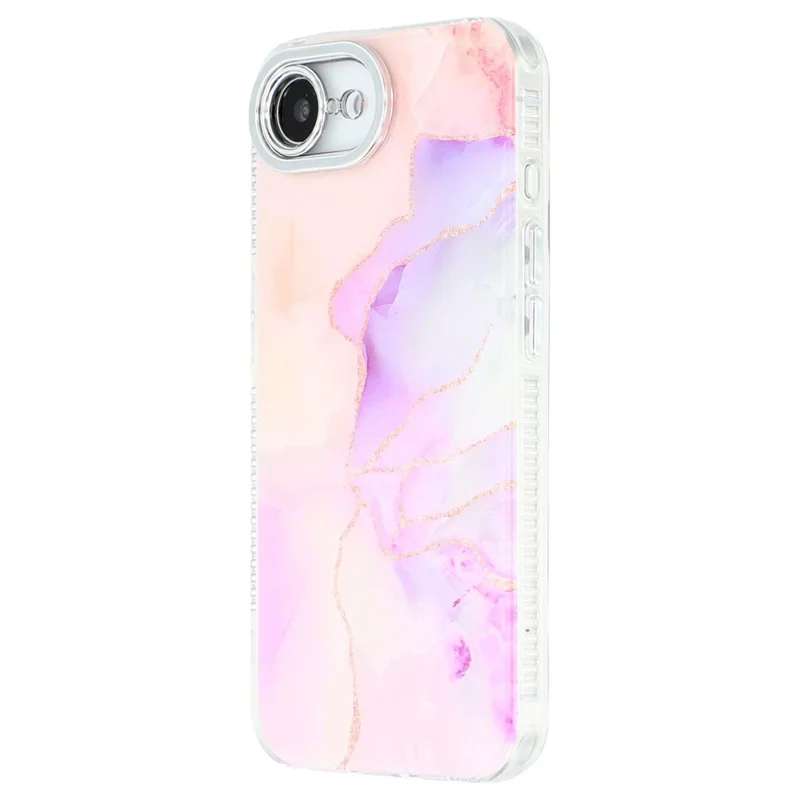For iPhone 17e / 16e Case IMD Marble Pattern Electroplated Protective Phone Cover - M4