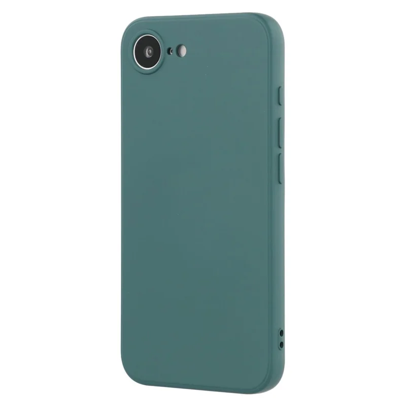 For iPhone 16e Case TPU Back Soft Anti-Scratch Fiber Lining Phone Cover - Army Green