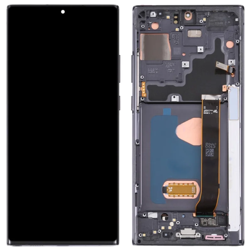 For Samsung Galaxy Note20 Ultra 5G N986 / Note20 Ultra N985 OEM Grade S AMOLED Screen and Digitizer Assembly + Frame (Without Logo) - Black