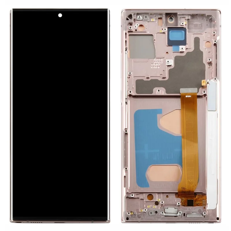 For Samsung Galaxy Note20 Ultra N985 / 20 Ultra 5G N986 Grade C LCD Screen and Digitizer Assembly + Frame Part (TFT) (Without Logo) - Gold
