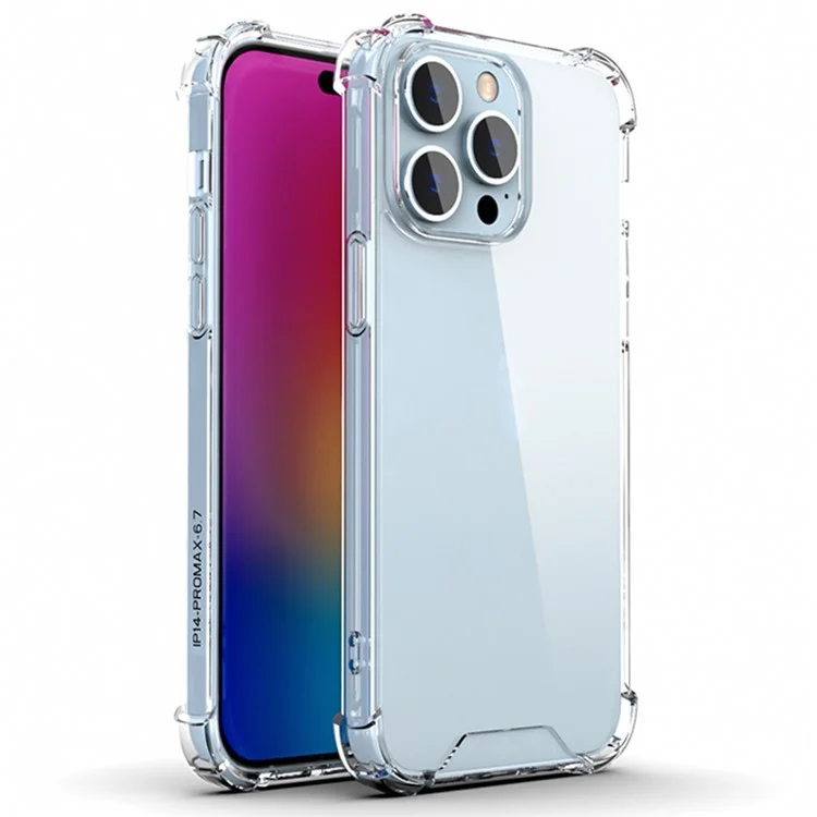 For iPhone 12 Pro Case Reinforced Corners TPU Frame + Acrylic Back Phone Cover