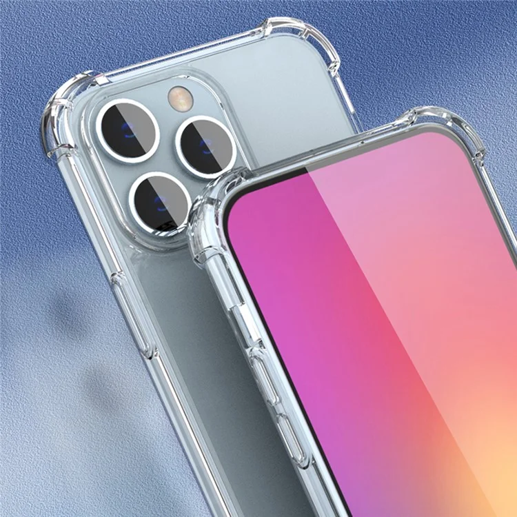 For iPhone 12 Pro Case Reinforced Corners TPU Frame + Acrylic Back Phone Cover