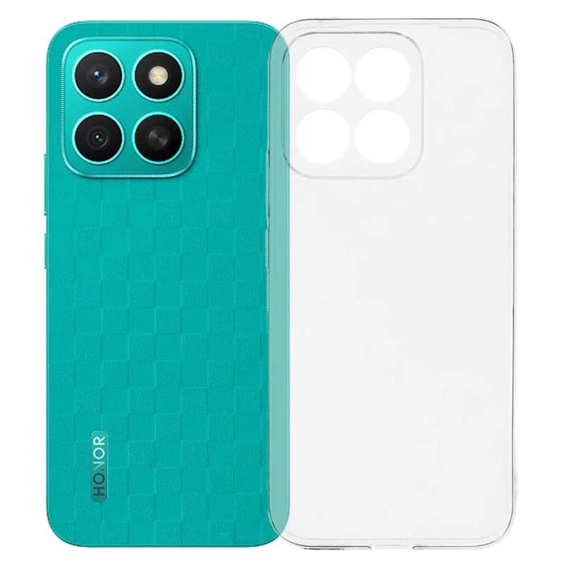 UNITHIN For Honor X8c 4G Case Ultra Thin 0.7mm Clear TPU Anti Drop Phone Cover Precise Cutouts