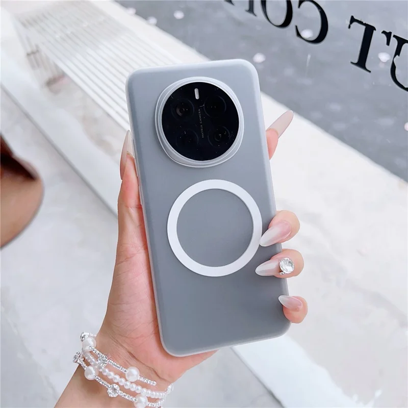 For Honor Magic7 Pro 5G Magnetic Case Matte Hard PC Phone Cover - Transparent