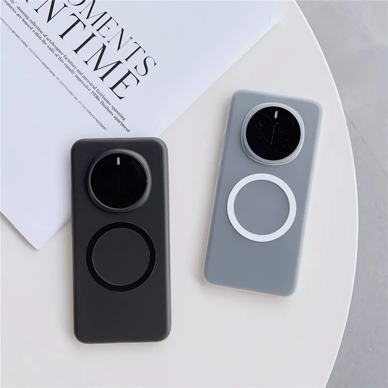 For Honor Magic7 Pro 5G Magnetic Case Matte Hard PC Phone Cover - Transparent