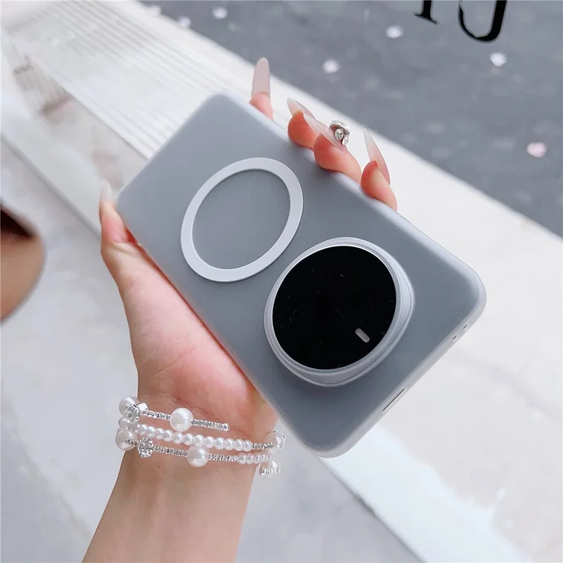 For Honor Magic7 Pro 5G Magnetic Case Matte Hard PC Phone Cover - Transparent