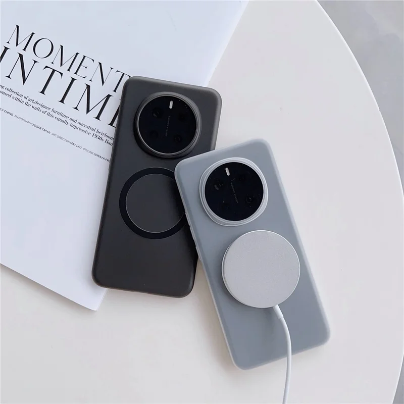 For Honor Magic7 Pro 5G Magnetic Case Matte Hard PC Phone Cover - Transparent