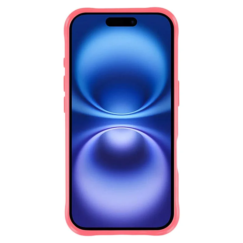 For iPhone 16 TPU + Acrylic Phone Case Anti Drop Back Cover with Built-In Glass Lens Protector - Red