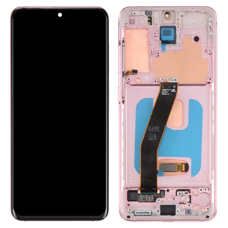 For Samsung Galaxy S20 4G G980 / S20 5G G981 OEM Grade S AMOLED Screen and Digitizer Assembly + Frame (Without Logo) - Pink