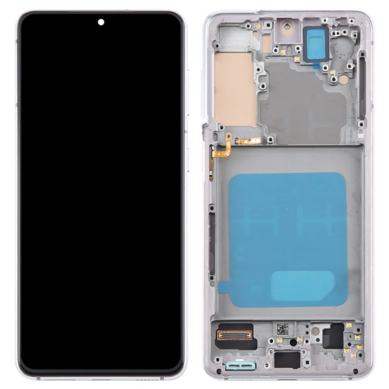 For Samsung Galaxy S21 5G G991 Grade C LCD Screen and Digitizer Assembly + Frame Part (TFT) (Without Logo) - Silver