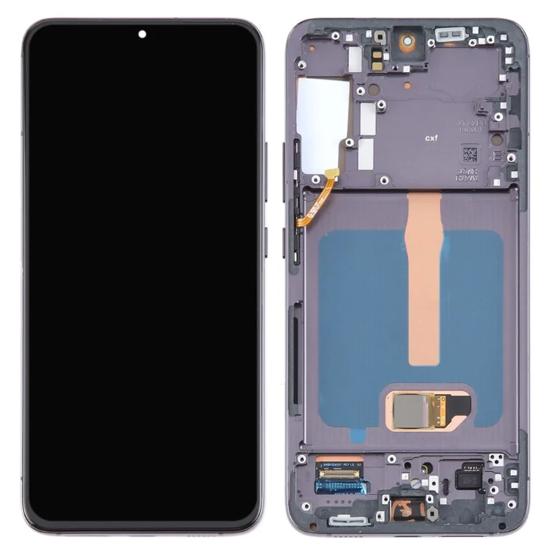 Para Samsung Galaxy S22+ 5G S906B Conjunto de Tela AMOLED de Qualidade Original e Digitalizador + Moldura (Sem Logotipo) - Preto